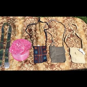 Crosby totes  3 pcs + belt + hat